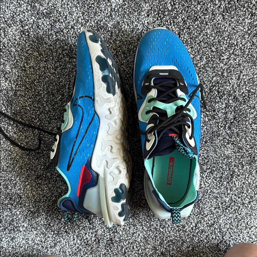 Nike Aqua and Navy Athletic Shoes